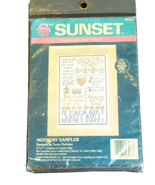 VINTAGE NIP Mothers Sampler SUNSET Counted Cross Stitch Kit 1990 Dimensi... - £15.82 GBP