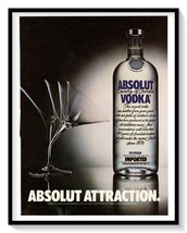 Absolut Vodka Print Ad Vintage 1983 Magazine Liquor Advertisement Graphic Art - £7.63 GBP