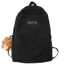 Book Black Ladies BackpaKawaii Girl School Nylon Bag Teen College Student Female - £39.70 GBP