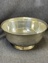 Vintage Fisher K29 Paul Revere 1768 Reproduction 9” Silverplate Serving Bowl - £9.59 GBP