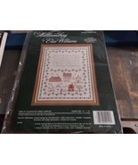 Williamsburg Counted Cross Stitch Kit Elsa WIlliams Sampler Houses Alpha... - $23.20