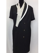 AMANDA SMITH Size 14 W Black Longline COAT Jacket Stretch Hand Pockets - €21,19 EUR