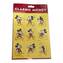Vintage Gibson Greetings Disney Classic Mickey Mouse Stickers 4 Sheets *New - £9.38 GBP