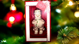 Lenox Happy Holly Days Fresh Powder Snowman Skiing Ornament 4.5" - New open box - $24.70