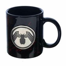 Marvel Venom Metal Logo Emblem Two-Sided 12 oz Ceramic Mug NEW UNUSED Sp... - $19.34