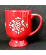 Hallmark Red Paisley 12 oz. Coffee Tea Compote Mug Cup - £11.51 GBP