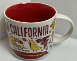 Starbucks mug coffee cup California Been There Series Across The Globe 2018 red - £9.58 GBP