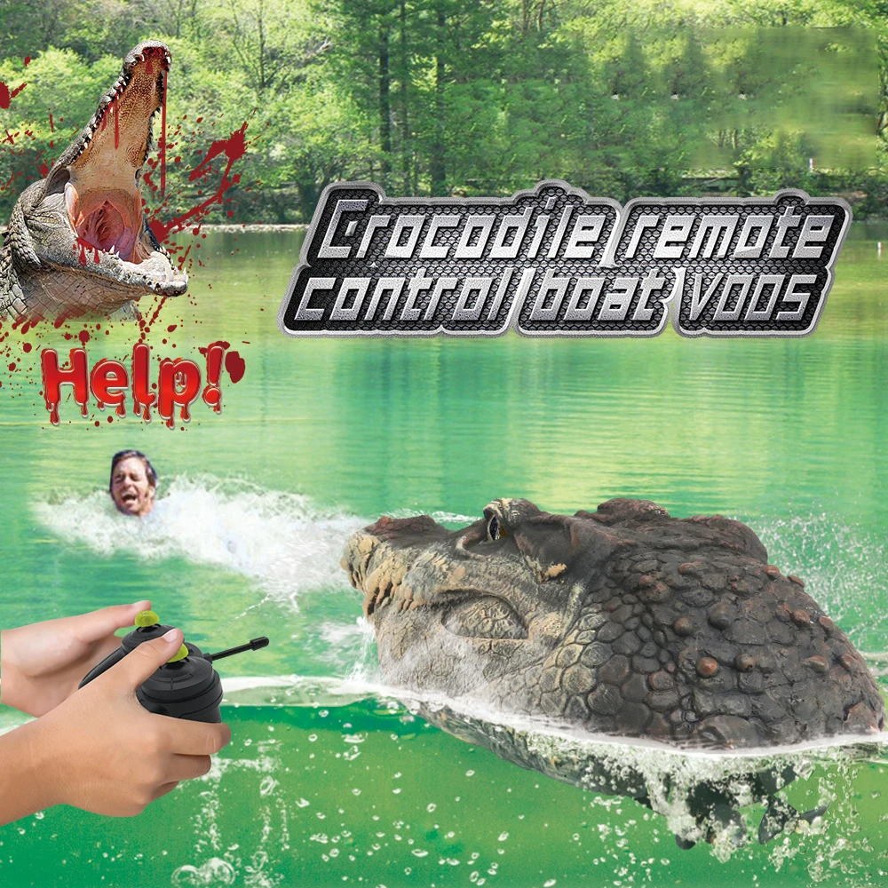 Q2 2.4G Remote Control Crocodile Head, RC Animals, Electric Funny&amp; Scary Toy, - £31.47 GBP+
