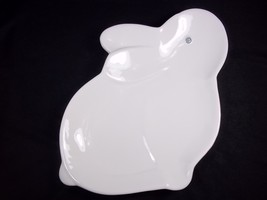 White Bunny Rabbit shaped plate 9x7&quot; EASTER NEW - £10.35 GBP