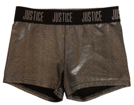 Justice Gymnastics Leotard Hot Shorts Silver Grey Mystique YS Youth Smal... - £10.97 GBP