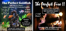 (2) Dvd&#39;s Real Aquarium &amp; Fireplace 2PK Combo Deal - £11.38 GBP