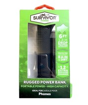 NEW Griffin Survivor Rugged LithiumIon 3000mAh Black Portable Battery Power Bank - £13.24 GBP
