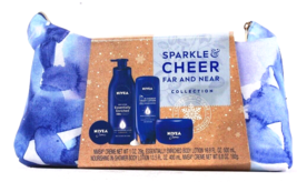 Nivea Sparkle &amp; Cheer Collection Essentially Enriched 4 Pc Body Care Gif... - £29.78 GBP