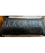 Rae Dunn Trick Or Treat Bench  Pillow Halloween Decoration 34x12 Black - £22.52 GBP