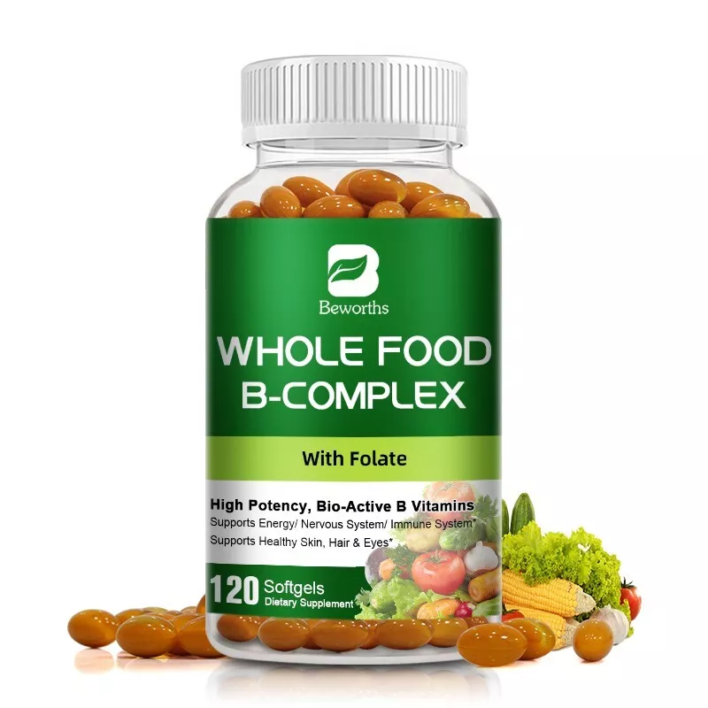 Vitamin B Complex Capsules – Daily Support for Energy &amp; Metabolism, 120ct - €25,78 EUR