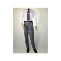 Men Apollo King Double Breasted Suit Classic Peak Lapel Soft Blend DM23 Gray image 9