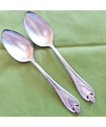 1847 Roger Bros IS Silverplate 2 Soup Spoons Old Colony 1911 7 1/8&quot; Back... - £7.00 GBP