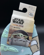 Star Wars Mandalorian Grogru Baby Yoda Skid Free Kids 5-10 No Show Pom S... - £7.73 GBP