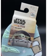 Star Wars Mandalorian Grogru Baby Yoda Skid Free Kids 5-10 No Show Pom S... - £7.00 GBP