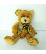 Vintage Harrods Knightsbridge Golden Brown Teddy Bear Plush Stuffed Anim... - $19.79
