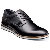 Men's Nunn Bush Circuit Plain Toe Oxford Walking Shoes Black Multi 84889-009 image 4