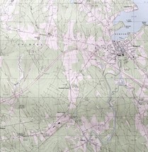 Map Newport Maine 1982 #1 Topographic Geological Survey 1:24000 27 x 22&quot; TOPO9 - £35.38 GBP