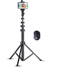 67&quot; Professional Cell Phone Tripod, Portable All In One, Bluetooth Remot... - $31.99