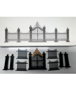Dept 56 Village Wrought Iron Gate and Fence Village Accessory 9 Piece Se... - $32.48 CAD