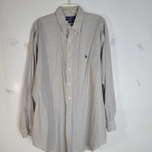 Mens Ralph Lauren Long Sleeve Button Front Shirt Small check size 17.5 34/35 - £15.33 GBP