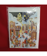 Advent Christmas Calendar RS Stuttgart Germany Sealed NOS Vintage Glitter - £22.71 GBP