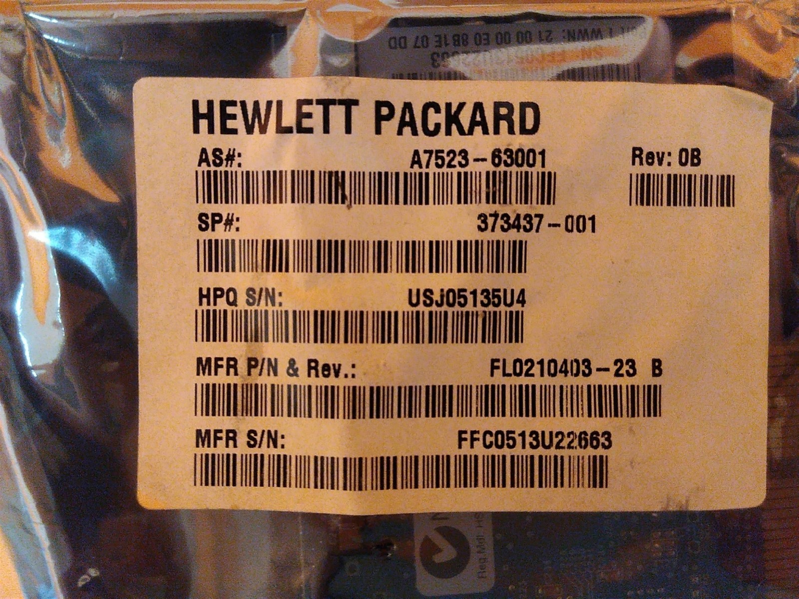 New HP 373437-001 SFP Fibre PCI Card Sealed Bag  - $57.00