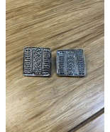 Vintage Unbranded Geometric Art Deco Clip On Earrings Estate Jewelry KG - €21,19 EUR