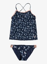 Roxy Big Girls&#39; Beach Days Tankini Swimsuit, Navy, Size: 8 NEW W TAG - £38.54 GBP