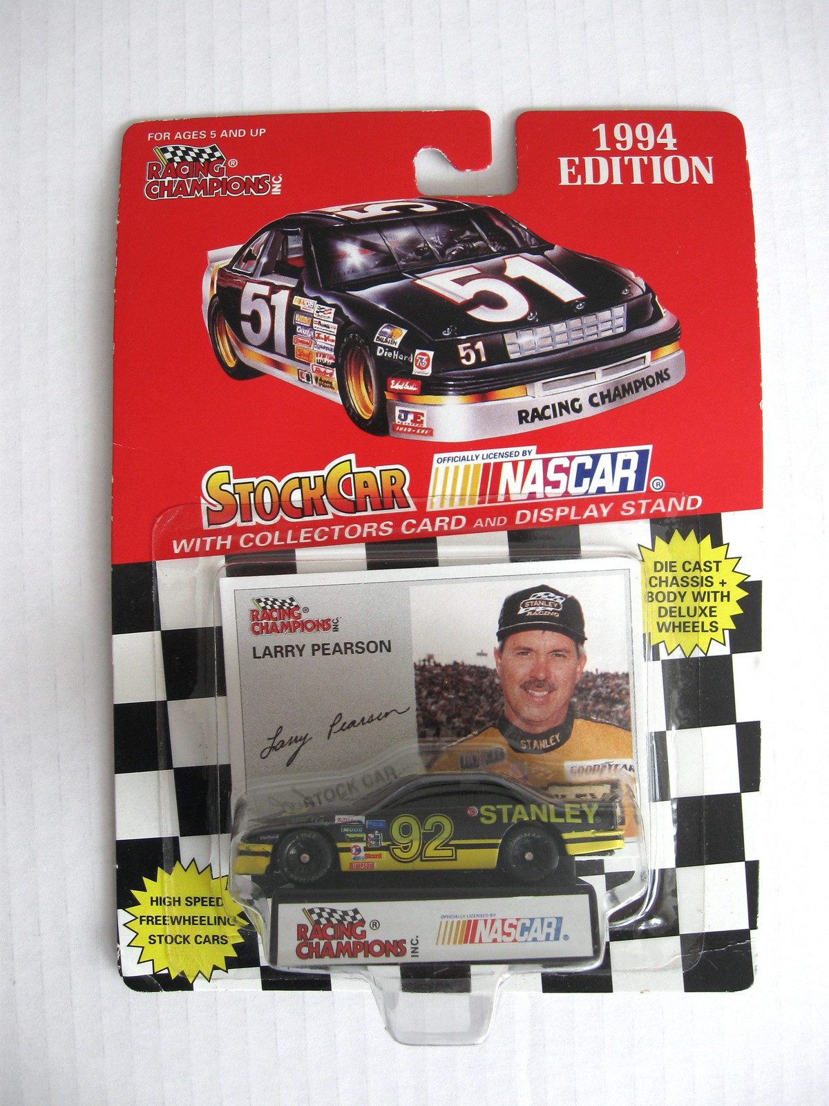 1994 Edition Larry Pearson #92 NASCAR Racing Champions 1:64 Scale Diecast Car - £10.14 GBP