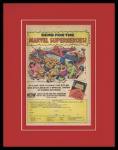 1978 Marvel Comics Framed 11x14 ORIGINAL Vintage Advertisement Spider-Man Hulk  - £36.16 GBP
