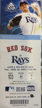 RED SOX VS RAYS APRIL 30.2009 27,2009 - $242.33 MXN