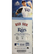 RED SOX VS RAYS APRIL 30.2009 27,2009 - $242.33 MXN