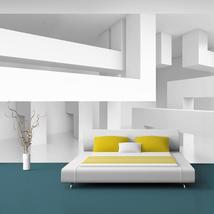 Tiptophomedecor Peel and Stick 3D Illusion Wallpaper Wall Mural - Alabaster Maze - £44.80 GBP+