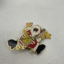 Hard Rock Cafe Las Vegas 1999 Christmas Pin Rockin' Santa Claus - $8.56