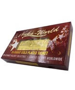 Fallout Nuka World Nuka-Cade Gold Plated Ticket Limited To 1997 Worldwide - $1,425.51 MXN