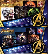 Marvel Avengers Infinity War - 4 Puzzle Pack - 12 Piece Jigsaw Puzzle (S... - £13.37 GBP