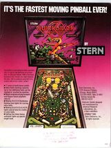 1980 Stern Quicksilver Pinball Machine Flyer Vintage Arcade Ephemera - $8.09