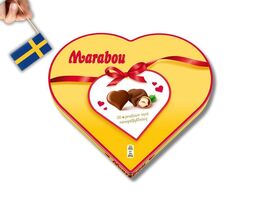 Marabou Hjärtformad Chokladask med 30 Nougatfyllda Praliner, 165g (5.82o... - $11.76