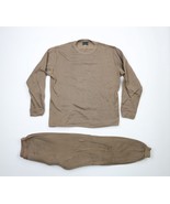 Vintage 90s Streetwear Mens XL Faded 2 Piece Thermal Sweatpants Suit Bro... - £62.24 GBP