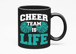 Make Your Mark Design Cheer Team Is Life. Loud And Proud Cheerleading, Black 11o - £17.21 GBP+