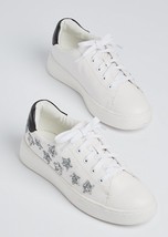 NEW Pair Rue21 Wild Diva Lounge White Glitter Star Sneaker Shoe - £7.90 GBP