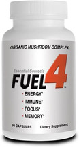 Fuel 4 Organic Mushroom Complex 90 Capsules -3 Capsules per Serv EXP 4/2025 NEW - £17.21 GBP