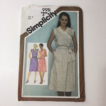 Simplicity 9931 Size 10 Misses&#39; Pullover Dress - £10.11 GBP