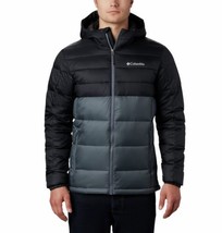 Columbia Men Buck Butte Insulated Hooded Jacket Graphite/Black WO1226-053 - £95.53 GBP