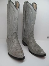 Rancho Mens Gray Green Leather Western Boots Size US 8 EE Made In Mexico... - £22.33 GBP